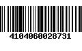 Código de Barras 4104060028731