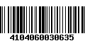 Código de Barras 4104060030635