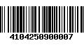 Código de Barras 4104250900007