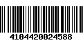 Código de Barras 4104420024588