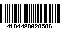 Código de Barras 4104420028586