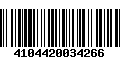 Código de Barras 4104420034266