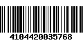 Código de Barras 4104420035768