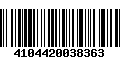 Código de Barras 4104420038363