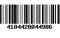 Código de Barras 4104420044906