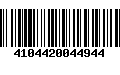 Código de Barras 4104420044944