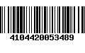 Código de Barras 4104420053489