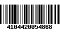 Código de Barras 4104420054868