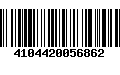 Código de Barras 4104420056862