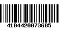 Código de Barras 4104420073685