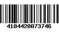 Código de Barras 4104420073746