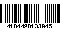 Código de Barras 4104420133945