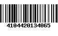 Código de Barras 4104420134065