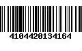 Código de Barras 4104420134164