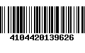 Código de Barras 4104420139626