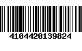 Código de Barras 4104420139824