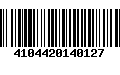 Código de Barras 4104420140127