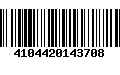 Código de Barras 4104420143708