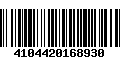 Código de Barras 4104420168930