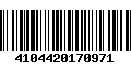 Código de Barras 4104420170971