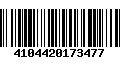 Código de Barras 4104420173477