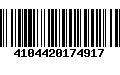 Código de Barras 4104420174917