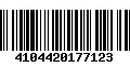 Código de Barras 4104420177123