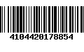 Código de Barras 4104420178854