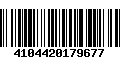 Código de Barras 4104420179677