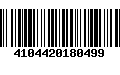 Código de Barras 4104420180499