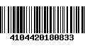 Código de Barras 4104420180833