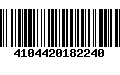 Código de Barras 4104420182240