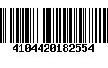 Código de Barras 4104420182554