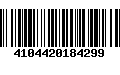 Código de Barras 4104420184299