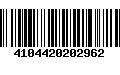 Código de Barras 4104420202962