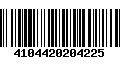 Código de Barras 4104420204225