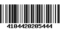 Código de Barras 4104420205444