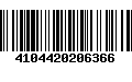 Código de Barras 4104420206366