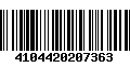 Código de Barras 4104420207363