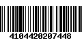 Código de Barras 4104420207448