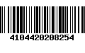 Código de Barras 4104420208254