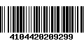 Código de Barras 4104420209299