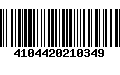 Código de Barras 4104420210349