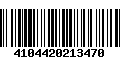 Código de Barras 4104420213470