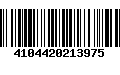 Código de Barras 4104420213975