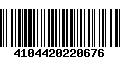 Código de Barras 4104420220676