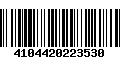 Código de Barras 4104420223530