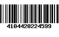 Código de Barras 4104420224599