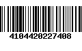 Código de Barras 4104420227408