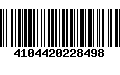 Código de Barras 4104420228498